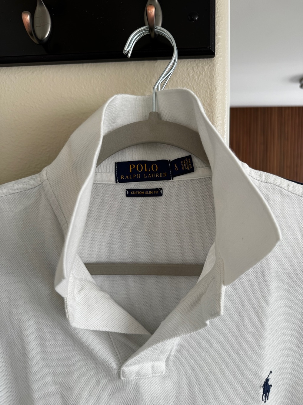 Bundle of 3 Polo by Ralph Lauren Navy, Tan & White Men's Polo - Picture 3 of 16